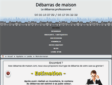 Tablet Screenshot of mont-de-marsan.debarras-de-maison.com