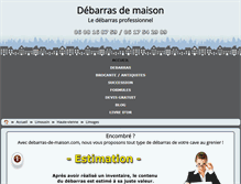 Tablet Screenshot of limoges.debarras-de-maison.com