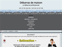 Tablet Screenshot of landes.debarras-de-maison.com