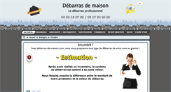 Desktop Screenshot of finistere.debarras-de-maison.com